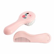 CEPILLO Y PEINE INFANTIL SOFT - SUAVINEX (ROSA DECORADO)